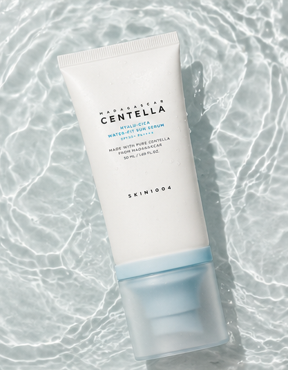 SKIN1004 Madagascar Centella Hyalu-Cica Water-Fit Sun Serum SPF50+ PA++++ Twin Pack, 2 × 50 ml