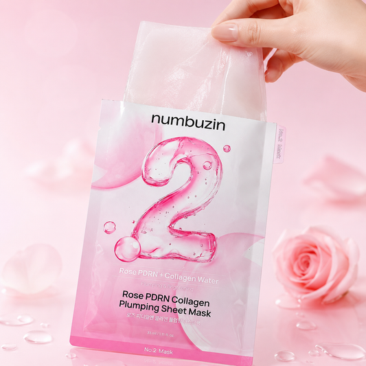 Numbuzin - No.2 Rose PDRN Collagen Plumping Sheet Mask, 1 piece