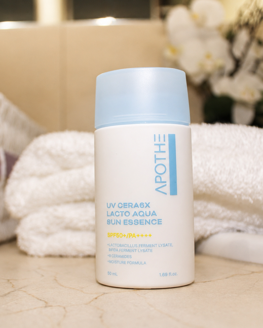 APOTHE UV Cera 6X Lacto Aqua Sun Essence, 50 ml