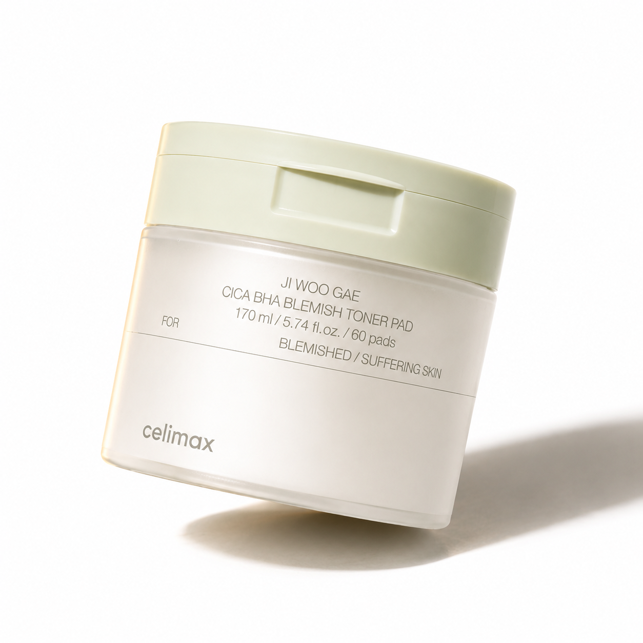 Celimax Ji Woo Gae Cica BHA Blemish Toner Pad, 60 płatków