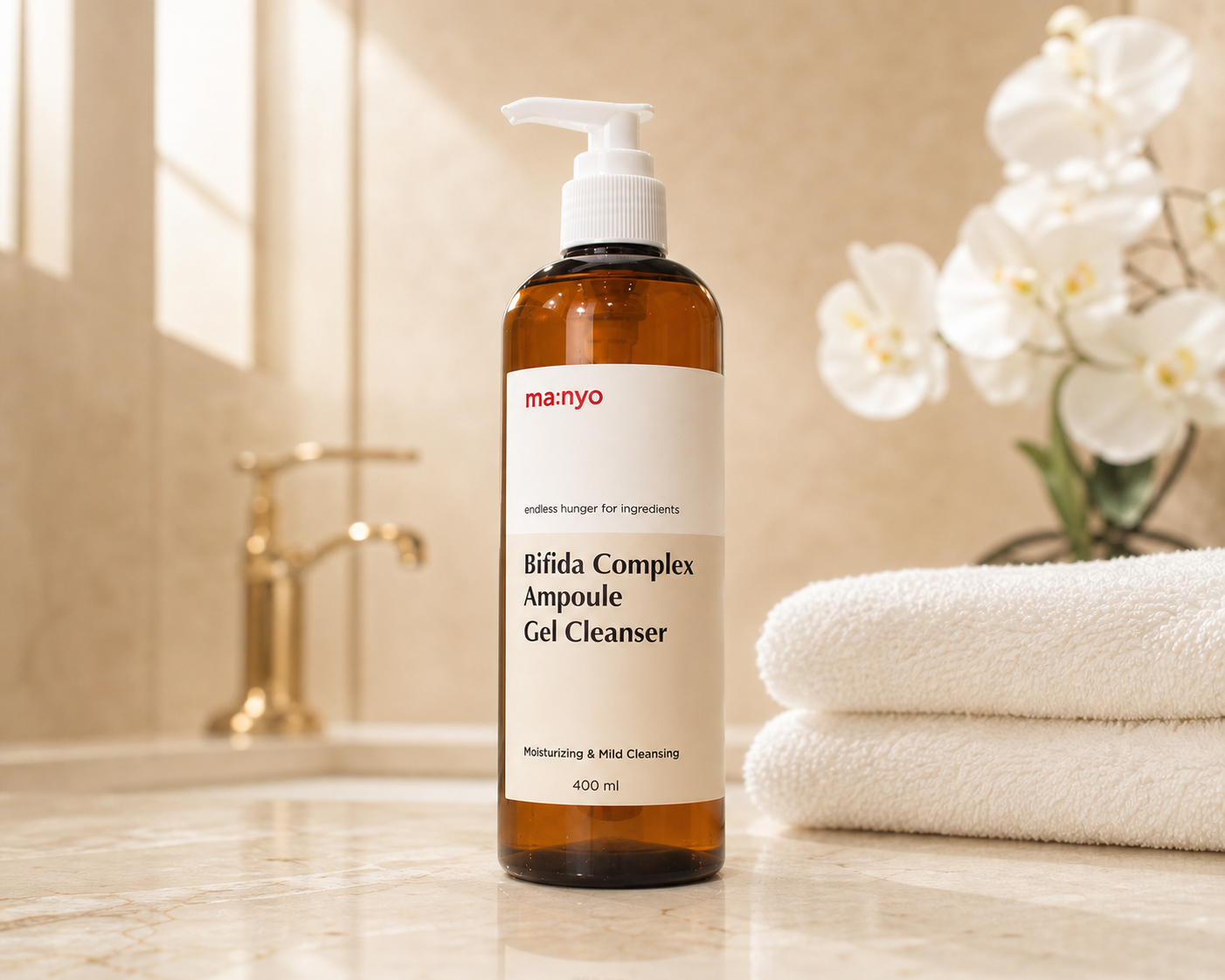 Manyo - Bifida Complex Ampoule Gel Cleanser, 400 ml