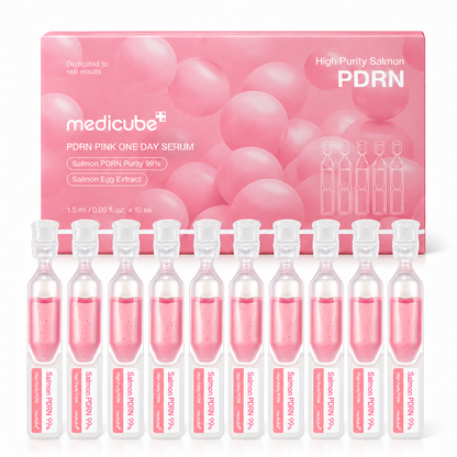 Medicube PDRN Pink One Day Serum – serum w ampułkach, 10 × 1,5 ml
