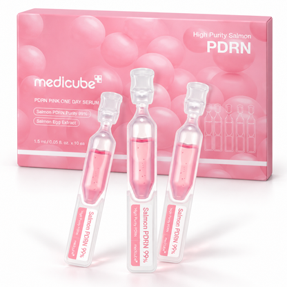 Medicube PDRN Pink One Day Serum – serum w ampułkach, 10 × 1,5 ml