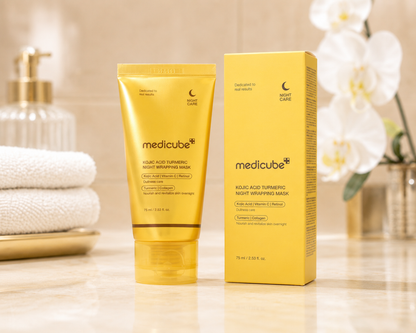 Medicube – Kojic Acid Turmeric Night Wrapping Mask 2.0, 75 ml
