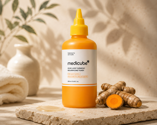 Medicube – Kojic Acid Turmeric Resurfacing Toner, 250 ml