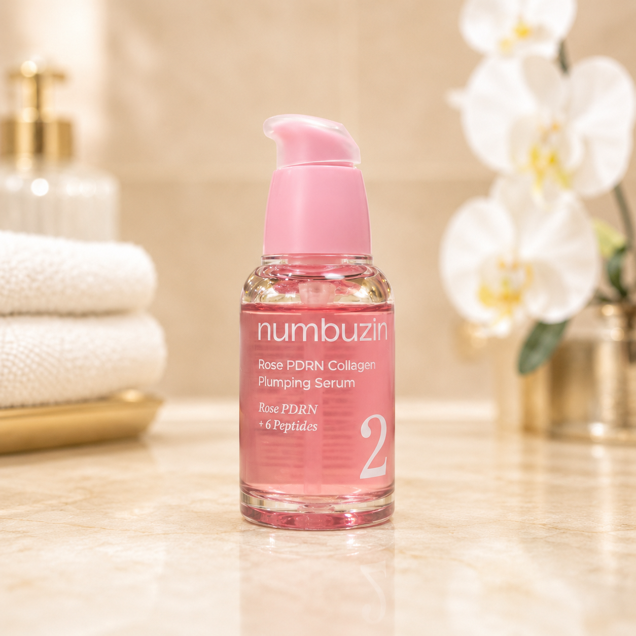 Numbuzin - No.2 Rose PDRN Collagen Plumping Serum, 30 ml
