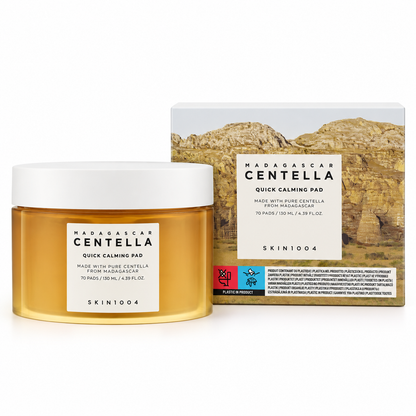 SKIN1004 Madagascar Centella Quick Calming Pad – płatki tonizujące i kojące do twarzy, 70 szt. / 130 ml
