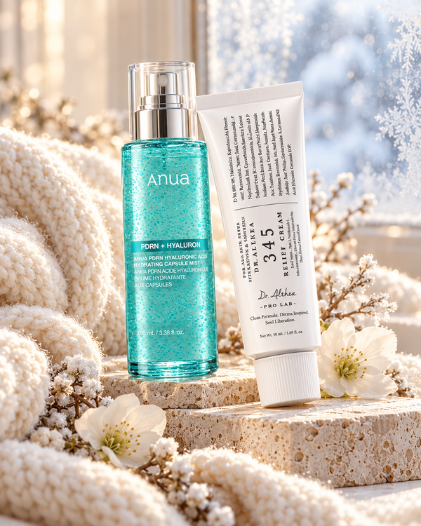 ANUA PDRN Hyaluronic Acid Hydrating Capsule Mist + Dr. Althea 345 Relief Cream – zestaw nawilżająco-kojący na jesień i zimę