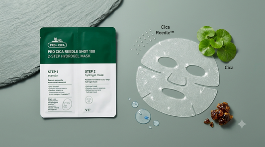 VT Cosmetics Pro Cica Reedle Shot 100 2-Step Hydrogel Mask, 1 szt.