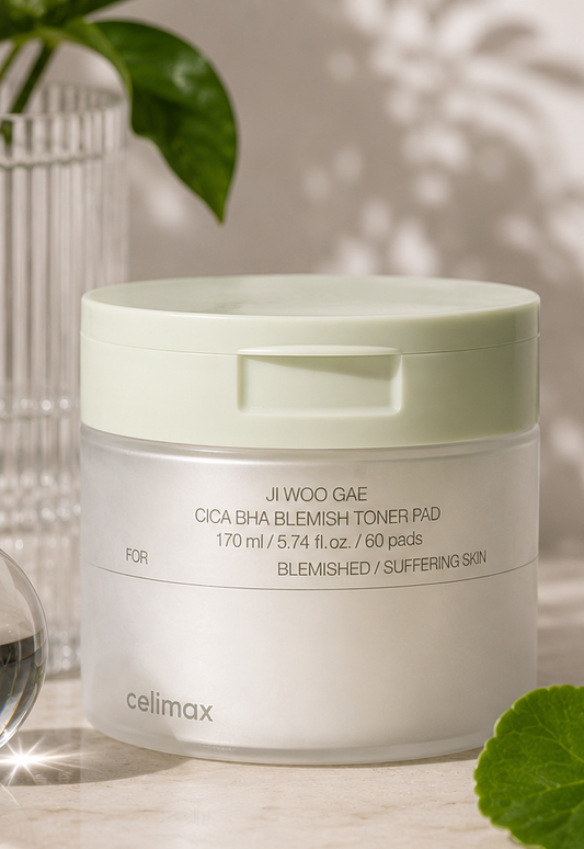 Celimax Ji Woo Gae Cica BHA Blemish Toner Pad, 60 płatków