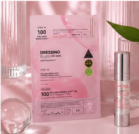 VT Cosmetics Collagen Reedle Shot 100 2-Step Hydrogel Mask, 1 szt.