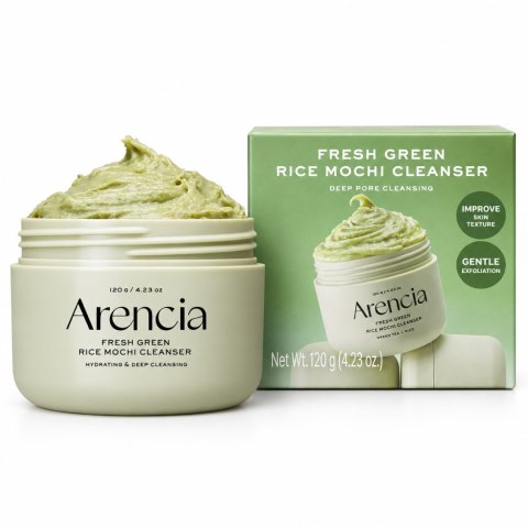 Arencia Fresh Green Rice Mochi Cleanser - pasta oczyszczająca do twarzy, 120 g