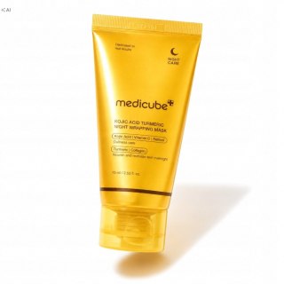 Medicube Kojic Acid Turmeric Night Wrapping Mask 2.0 - maska rozświetlająca na noc do twarzy, 75 ml