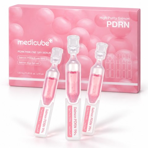 Medicube PDRN Pink One Day Serum - serum w ampułkach, 10 × 1,5 ml