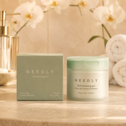 NEEDLY Mild Cleansing Pad - delikatne płatki oczyszczające do twarzy, 60 szt. / 160 g