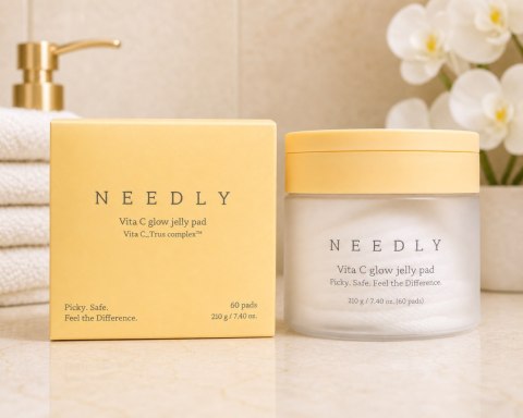 Needly Vita C Glow Jelly Pad - płatki rozświetlające z witaminą C do twarzy, 60 szt. / 210 g