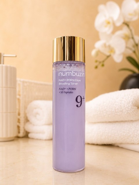 Numbuzin No.9+ NAD+ PDRN Glow Boosting Toner - tonik rozświetlający i nawilżający do twarzy, 150 ml