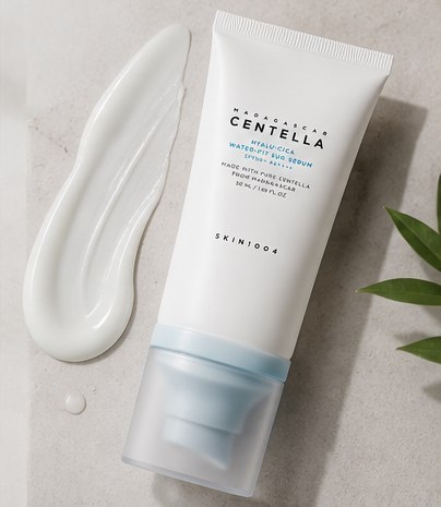SKIN1004 Madagascar Centella Hyalu-Cica Water-Fit Sun Serum SPF50+ PA++++ Twin Pack - nawilżające serum przeciwsłoneczne do twar