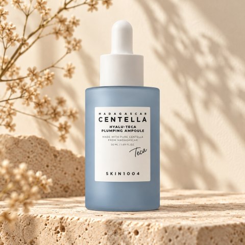 SKIN1004 Madagascar Centella Hyalu-Teca Plumping Ampoule - ampułka nawilżająca i ujędrniająca do twarzy, 50 ml
