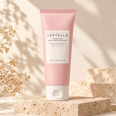 SKIN1004 Madagascar Centella Poremizing Glow Wrapping Mask - maska wygładzająca i zwężająca optycznie pory, 100 ml