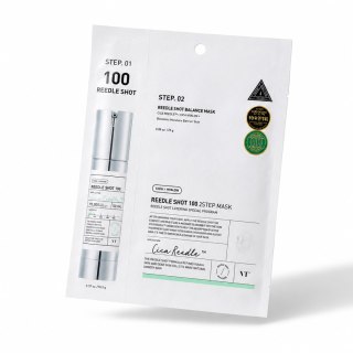 VT Cosmetics Reedle Shot 100 2-Step Mask - dwuetapowa maska nawilżająca i wygładzająca do twarzy, 1 szt.